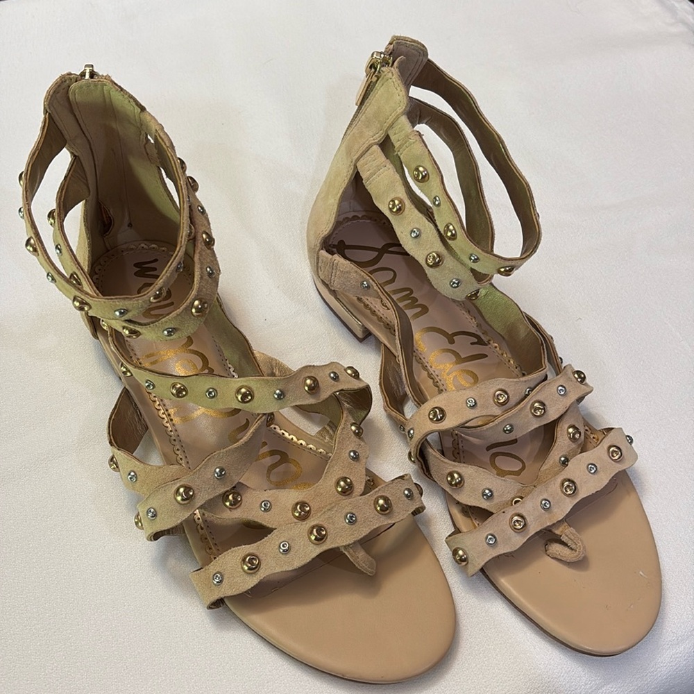 Sam Edelman Gladiator Womens Studded Sandals - New! Size 8.5